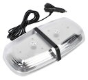 【本日限定!最大5%OFF対象】 警告灯 12V/24V LED 回転灯 アンバー発光 反射ミラーボディ 多重発光視覚 マグネット 72LED SMD5730 8パターン フラッシュライト パトランプ