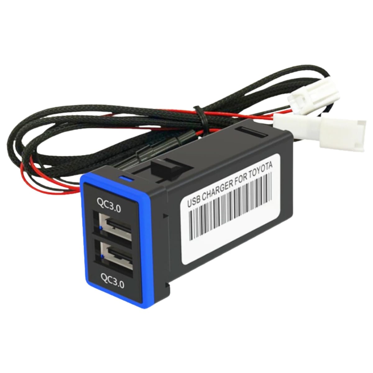 sakurawing 汎用 車載充電器 トヨタ車系 シガーソケット カーチャージャー USB QC3.0 急速充電 電源 埋め込み デュアル