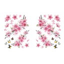【本日限定!最大5%OFF対象】 COZENTA 車 ステッカー シール デコレーション 桜 花 さくら 花びら 2枚セット