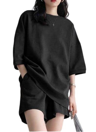 【お買い物マラソン限定！最大5%OFF対象】 [infage] ルームウェア 部屋着 Tシャツ 五分袖 ショートパンツ 上下 セット おしゃれ スポーツ リラックス レディース