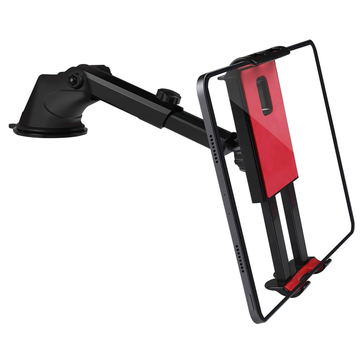 Yuumo+ タブレットホルダー 車載 ホルダー 超強力 粘着ゲル 真空吸盤 ダッシュボード フロントガラス タブレット スマホ カーナビ iPad iPhone Galaxy Tab Google Nexus Switch Fire HD Kindle