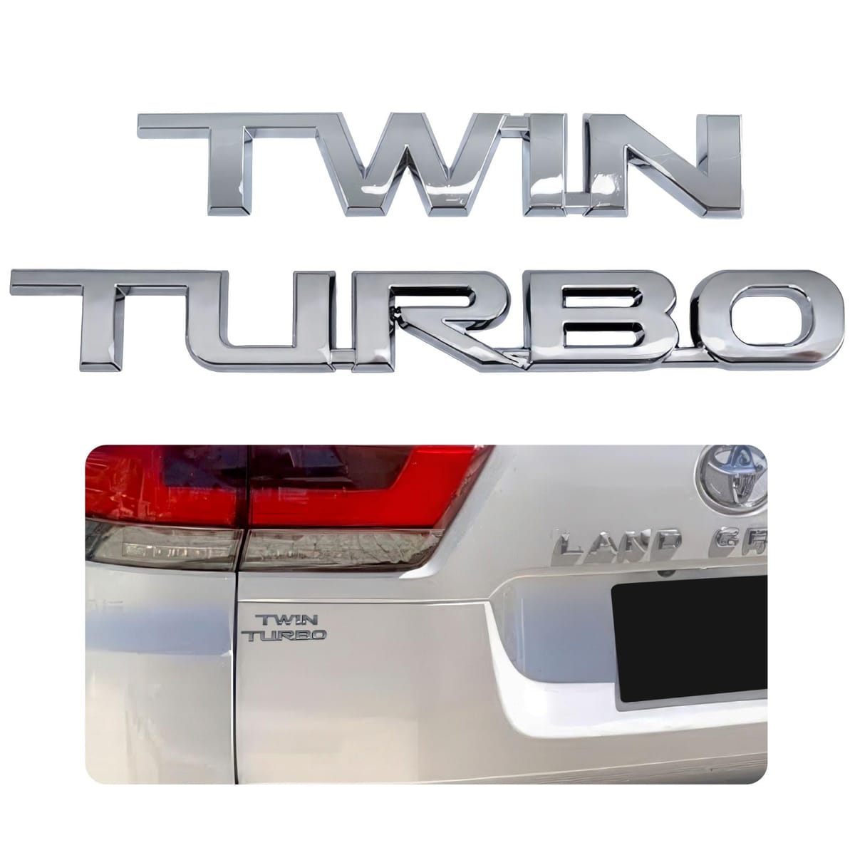 Meliore 社外 トヨタ ランドクルーザー300 ランクル300 300系 TWIN TURBO エンブレム カスタム アクセサリー パーツ 鏡面