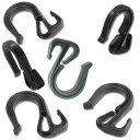 6個セット W形フックで荷締め調整可能 ツーリングネット ゴム網 止具 キャンプロング ツーリング チャリダー カーゴ ラゲッジ 日本1周 北海道/九州などの長期旅行に