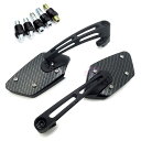 【お買い物マラソン限定!最大5%OFF対象】 PIENSE バイクミラー 汎用 左右セット 取付ボルト 8mm 10mm 右ネジ 左ネジ 5本付 外装 カスタム...