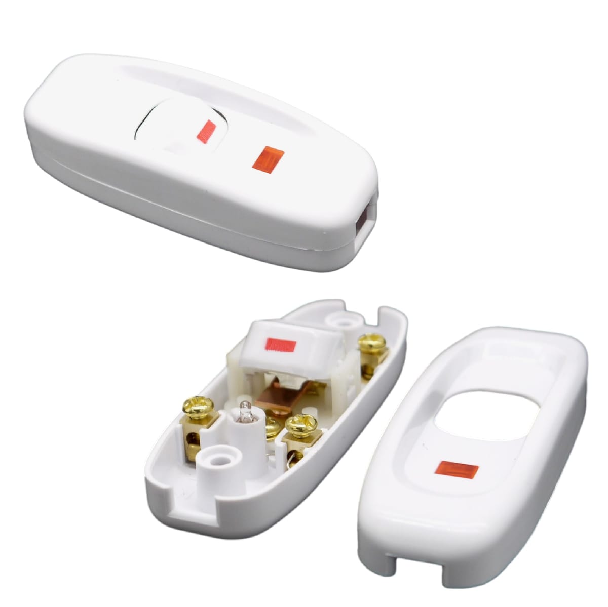 Sugarello ֥å 饤 դ ON/OFF å   긵å   AC 250V 10A ڥå ۥ磻 2ĥå