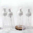 Golspia 泡ボトル容器 携帯 泡ボディーソープ ボトル 容器 透明 100ml 4個セット