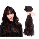 【本日限定!最大5%OFF対象】 SakuraLovely8 エクステ 襟足ウィッグ ワンタッチ 付け毛 自然 ライトブラウン 50cm