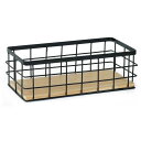 ideamall ワイヤーバスケット 収納 かご スチール メッシュ キッチン収納 小物入れ 25*10*7cm