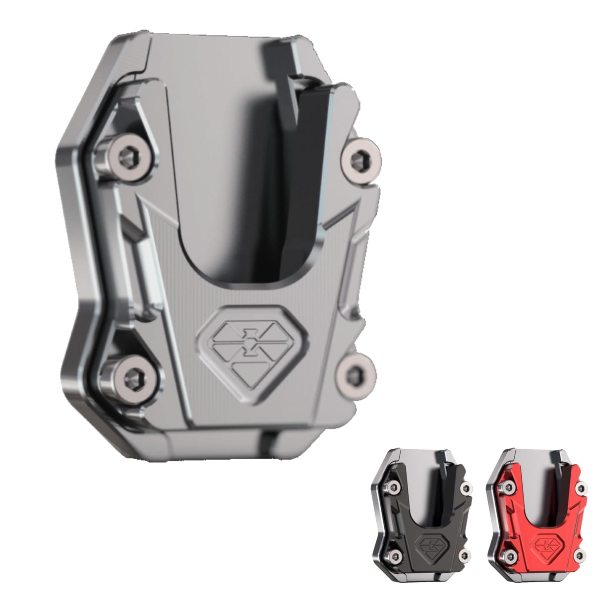 【本日最終日！最大5%OFF対象】 ROOOCYY バイク サイドスタンド プレート 拡大 カバー 汎用 ブラケット PCX125 PCX150 PCX160 ADV150