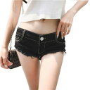 【お買い物マラソン限定!最大5%OFF対象】 レディース デニム ショート パンツ マイクロ ミニ セクシー かわいい ショーパン 丈 短め お尻 短パン 人気