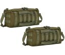 サバゲー バッグ 2個 セット MOLLE モール システム ブラック カーキ ブラウン サイド ポーチ バック パック モーリー 釣り 小物 入れ ミリタリー...