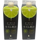 【本日最終日!最大5%OFF対象】 テルヴィス オーガニック ライム果汁 500ml×2本セット 100% ストレート果汁 有機JAS認定 JAS認定工場 香料不使用 無添加 エスニック料理 割もの カクテル モヒート