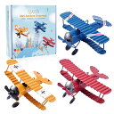 eZAKKA Aeroplane Decor Vintage Mini Metal Decorative Aeroplane Model Hanging Wrought Iron Aircraft Biplane Pendant Tin Toys for