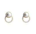 【お買い物マラソン限定!最大5%OFF対象】 AREUM ピアス レディース パール 両耳用2つ入り 人気デザイン 結婚式 ブライダル ウェディング パール ウエディング ゴールド パーティー 二次会 韓国 アクセサリー お洒落 ビーズ