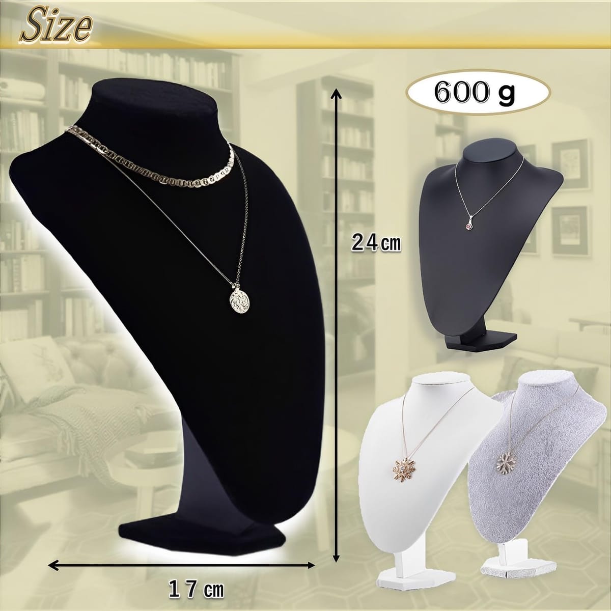 MIMIA ネック トルソー ネックレス ディスプレイ 什器 マネキン 展示 アクセサリー ネックレス ジュエリー ペンダント