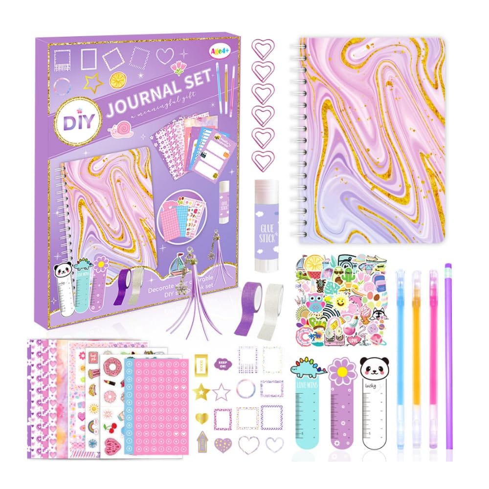 【お買い物マラソン限定！最大5%OFF対象】 ideamall 文房具セット 女の子 小学生 かわいい 日記帳 自由帳