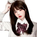 karim ウィッグ ロング ストレート 可愛い フルウィッグ レディース 小顔効果 自然 かつら 耐熱 ぱっつん前髪 姫カット ロリータ ロングヘア コスプレ