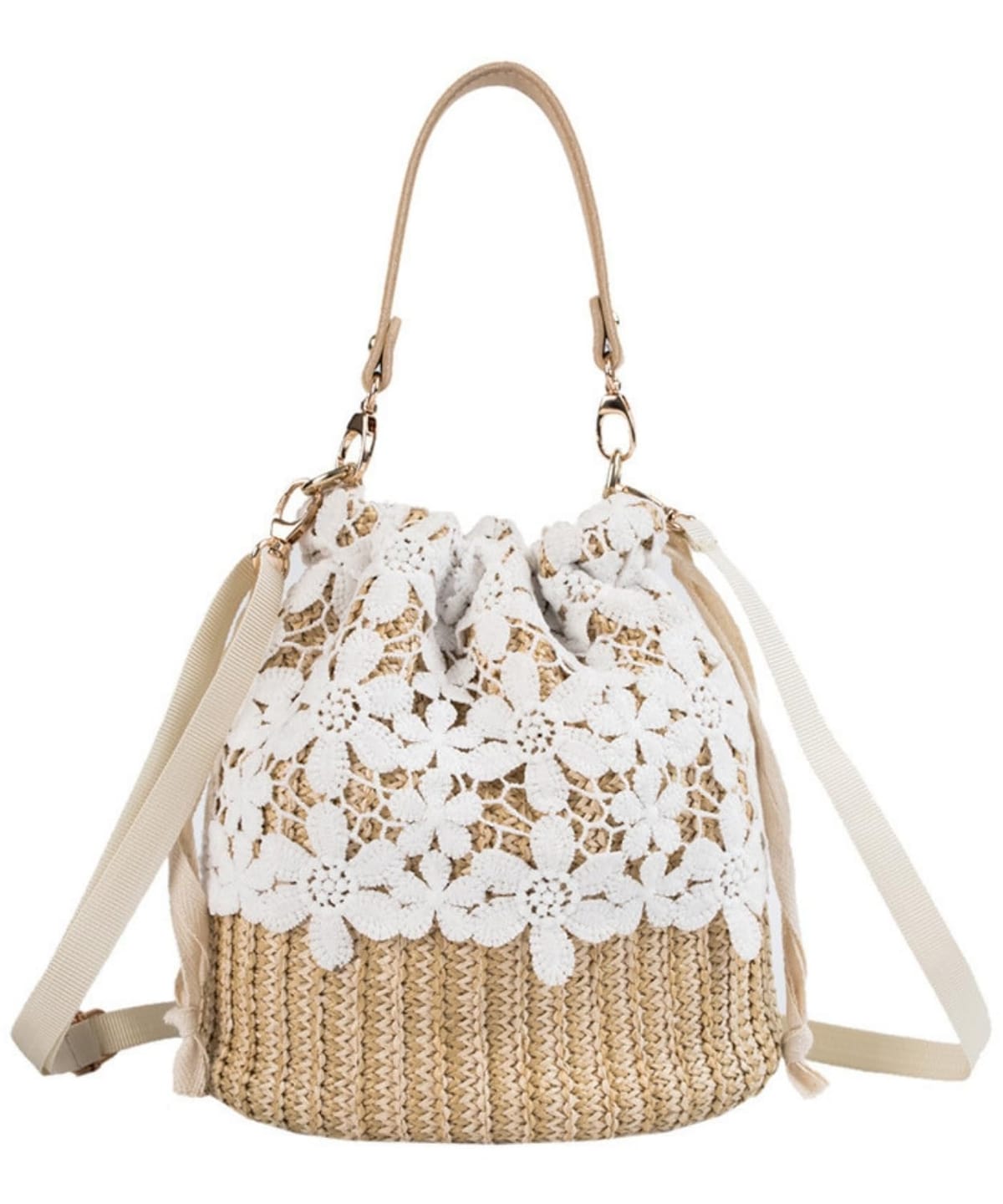 [Elixio] [エリクシオ] かごバッグ 浴衣用バッグ 巾着バッグ ミニショルダーバッグ バケットバッグ ミニバッグ バッグ 手提げ バケツ型 レディース 軽い 夏 花火大会 バック カバン かわいい