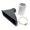 【本日限定!最大5%OFF対象】 Meliore 汎用 ドライカーボン風 エアインテークダクト ブレーキ バンパー ボンネット フォグ ラム圧 スカイライン シ...