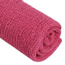 新生児 赤ちゃん ニューボーンフォト ニット コットン ベビーラップ 伸縮 ソフトな肌触り お包み おくるみ 45x155cm 記念撮影 スカーフ ソフト 肌に優しい 25色 (レッド)