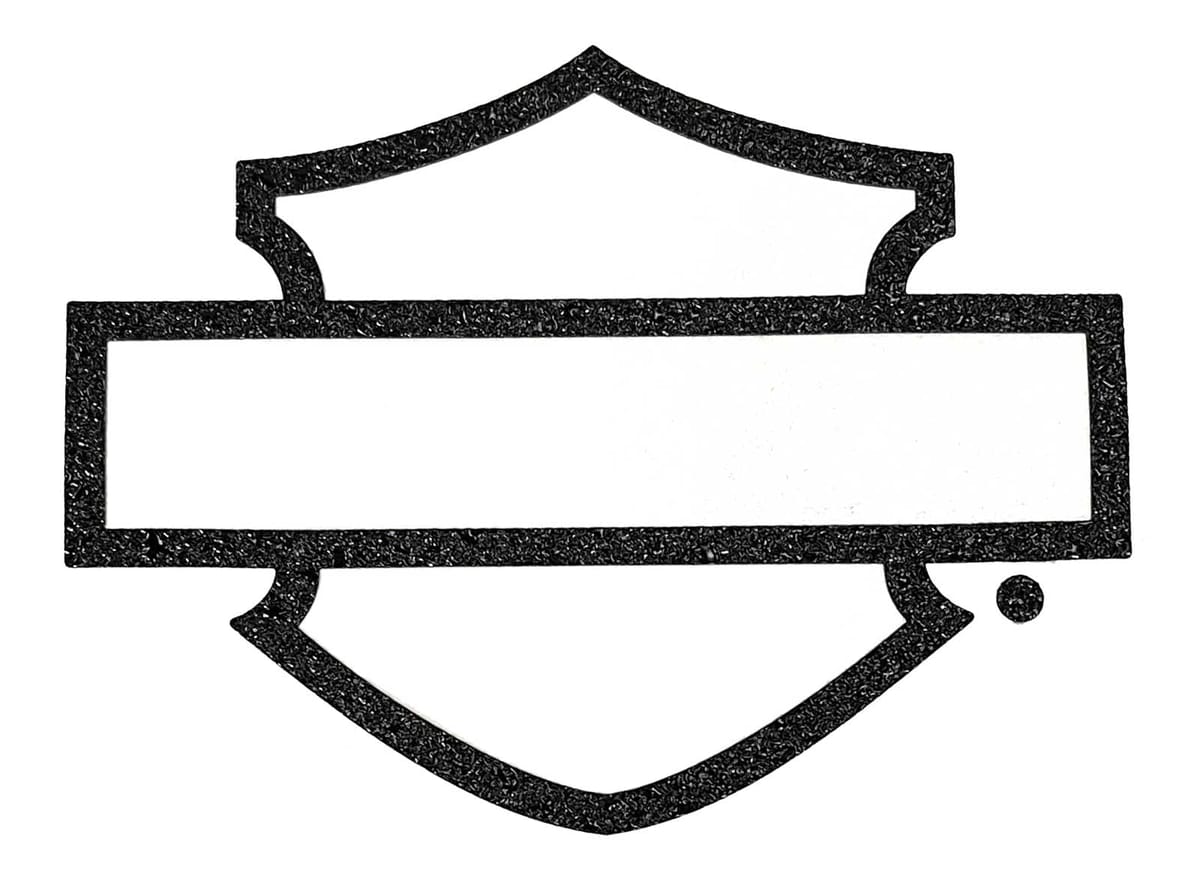 Harley-Davidson Rugged Textured Bar & Shield ǥ - ֥å - 6 x 8
