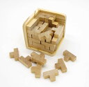 【お買い物マラソン限定!最大5%OFF対象】 テトリス キューブパズル 木製 puzzle 立体パズル 3d立体パズル ゲーム 大人向け 難しい 脳トレ T型 54個の組み合わせ パズル
