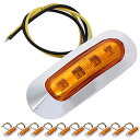 【お買い物マラソン限定!最大5%OFF対象】 LED マーカーランプ 12V 24V 小型 サイドマーカー 車 トラック トレーラー リア サイド グリル 車幅...