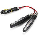 バイク オートバイ シーケンシャル ウインカー 流れる LED 12V アンバー 防水 M10 汎用 左右セット