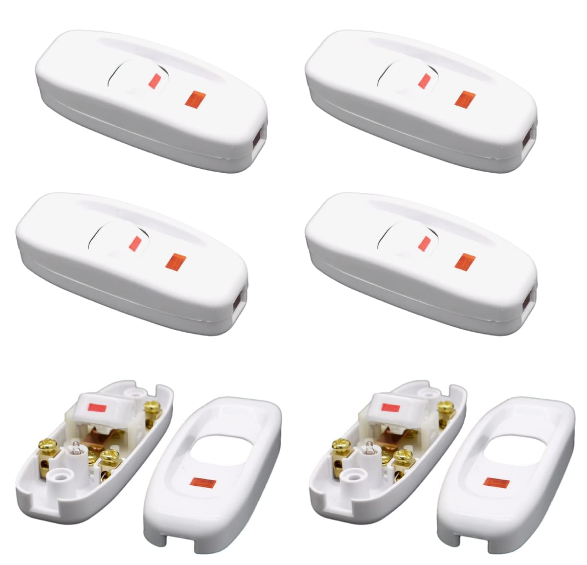 Sugarello ֥å 饤 դ ON/OFF å   긵å   AC 250V 10A ڥå ۥ磻 6ĥå