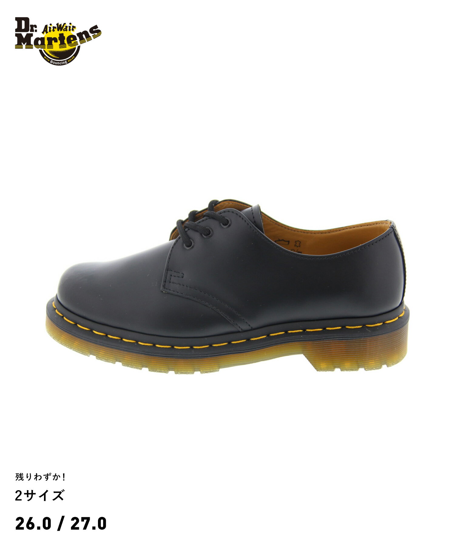 Dr.Martens CORE 1461 3EYE SHOE(10085001)【ドクターマーチン コア1461】国内正規品 メンズ ブーツ フットウェア 3ホール スムースレザー 天然皮革 定番アイテム ストリート 撥水 雨に強い 雨の日 ギフトラッピングOK