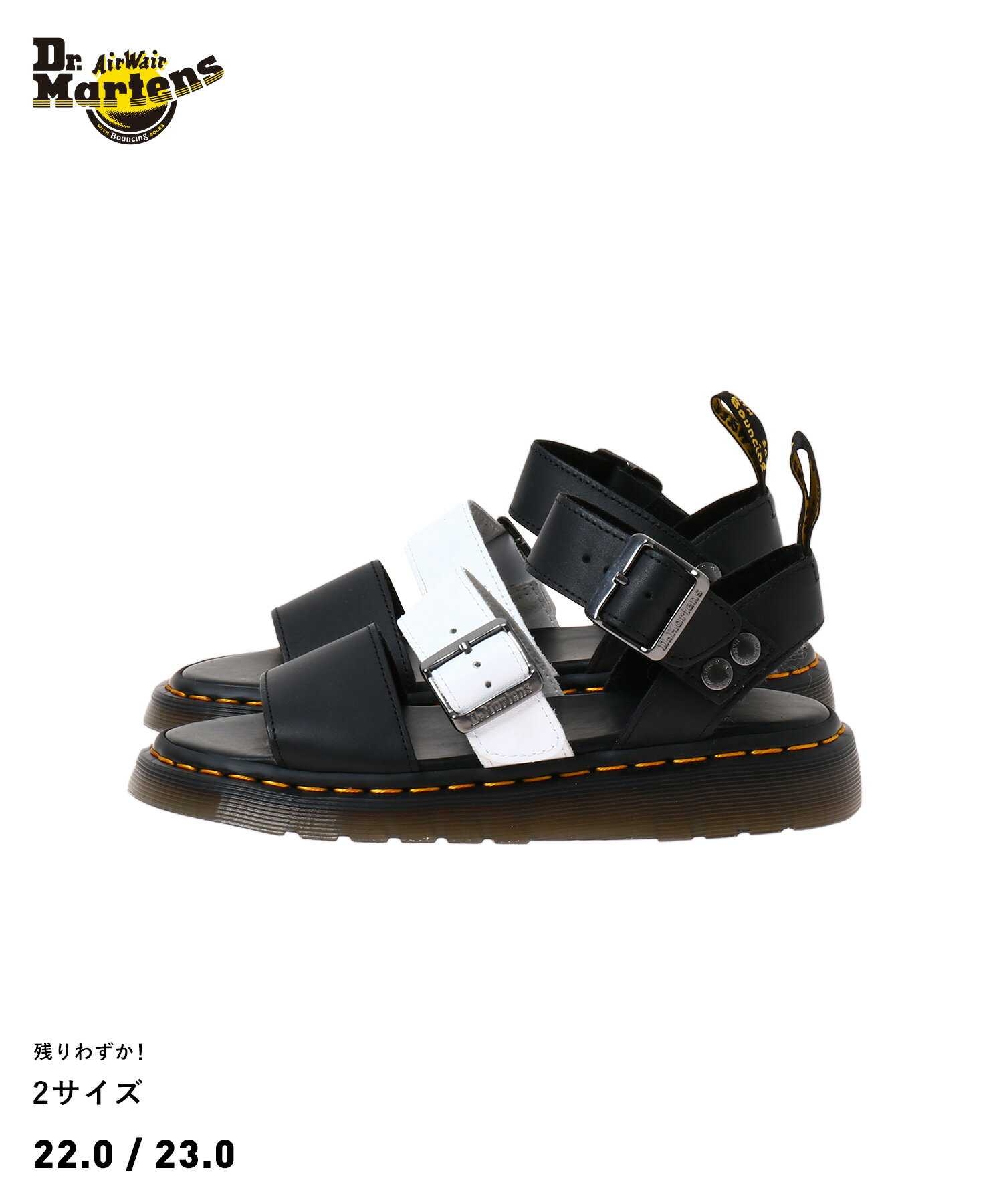 Dr.Martens Gryphon 27260009 【ドクターマーチン グリフォン】国内正規品 今期レディース サンダル ストラップ ブラック 黒 カジュアル モード シンプル ストリート ファッション 22cm 23cm …