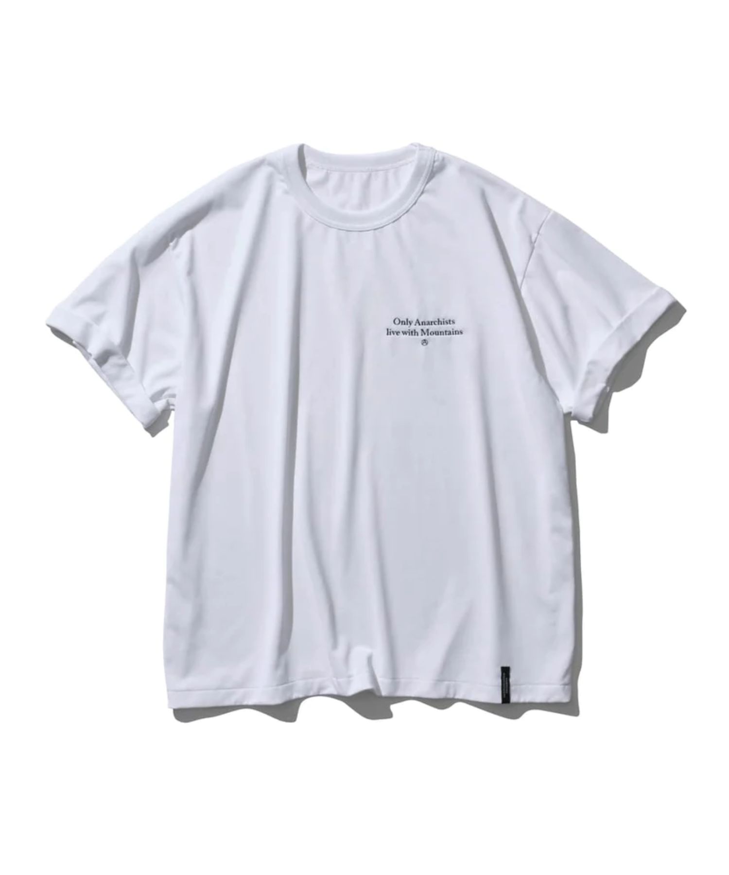 MOUNTAIN RESEARCH Outsiders(MTR3901)国内正規品 メンズ トップス Tシャツ 半袖 ショートスリーブ ロールアップ袖 ストリート カジュアル トレンド 人気ブランド ポリエステル ホワイト M/L/XL 春夏 新作