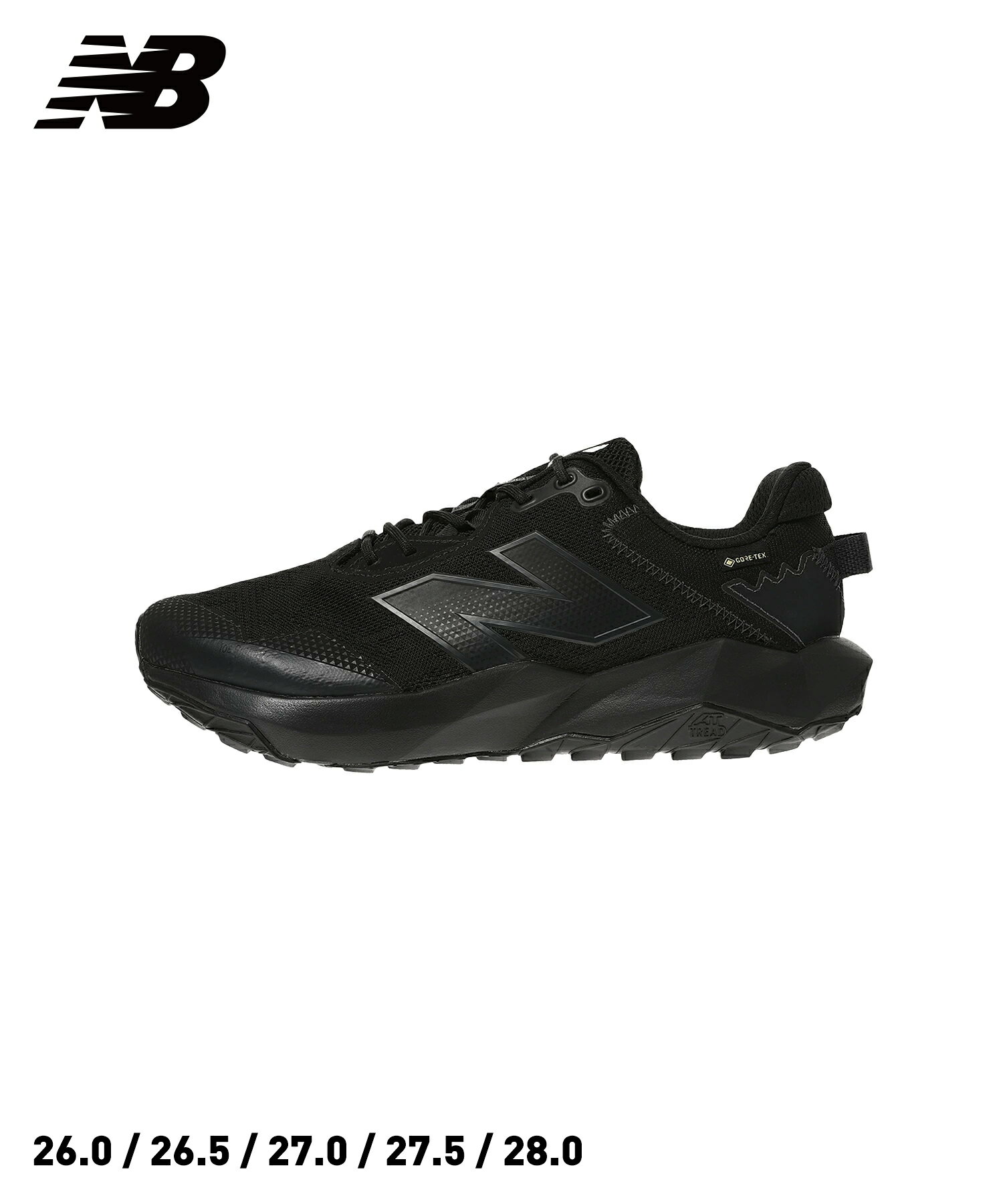 楽天FIGURENew Balance DynaSoft NITREL V6 GORE-TEX（MTNTRGB6）【ニューバランス ダイナソフトナイトレルV6 ゴアテックス】国内正規品 ユニセックス シューズ スニーカー フットウェア 靴 シンプル ストリート カジュアル スポーティー ブラック 25SS 25年春
