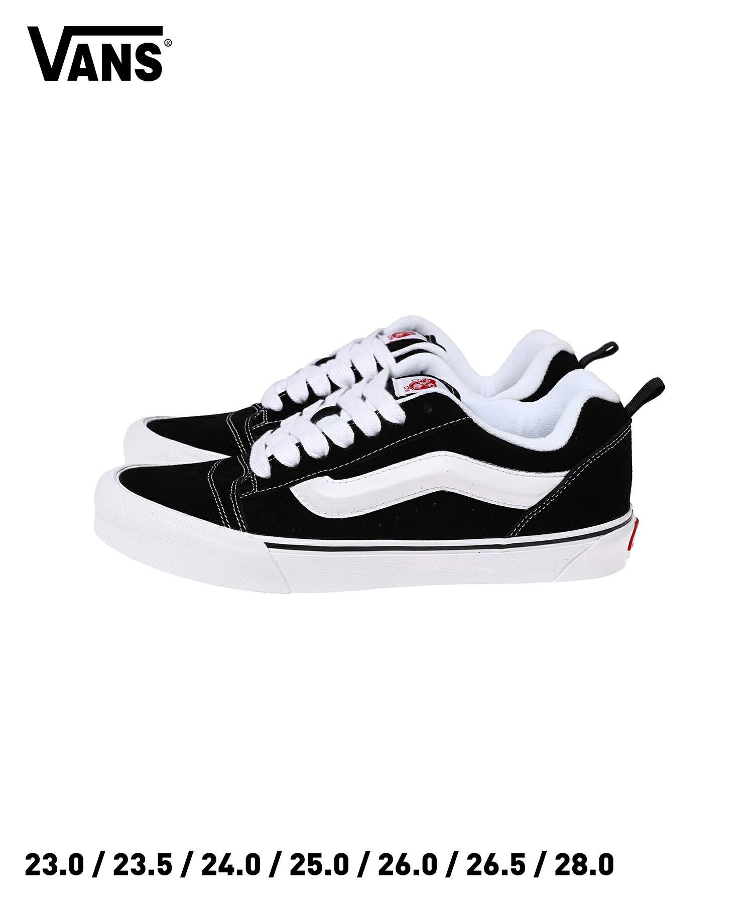 VANS Knu Skool(VN0009QC6BT) 国内正規品 ユニセックス シューズ スニーカー フットウェア 靴 ローカット ストリート スケーター カジュアル シンプル ストリート アメカジ 定番アイテム 人気ブランド ブラック 23~28cm