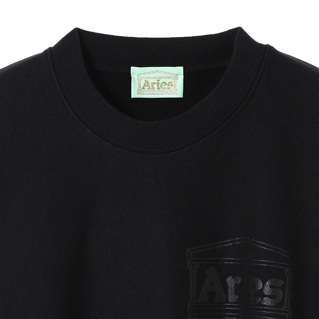 ARIES Premium Temple Sweatshirt - (FTAR20000)【アリーズ プレミアムテンプルスウェットシャツ】正規取扱店 ユニセックス トップス トレーナー スウェット 長袖 デザイン カワイイ 新作 22FW 秋冬 カジュアル ストリート シンプル トレンド M~L ブラック