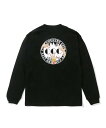 CITY COUNTRY CITY EMBROIDERED LOGO COTTON L/S T-SHIRT(CCC-233T008)【シティーカントリーシティー ロゴコットンロングスリーブTシャツ】正規品 メンズ トップス 長袖 ストリート スポーティー M/L/XL オリーブ ホワイト ブラック 23FW AW 新作