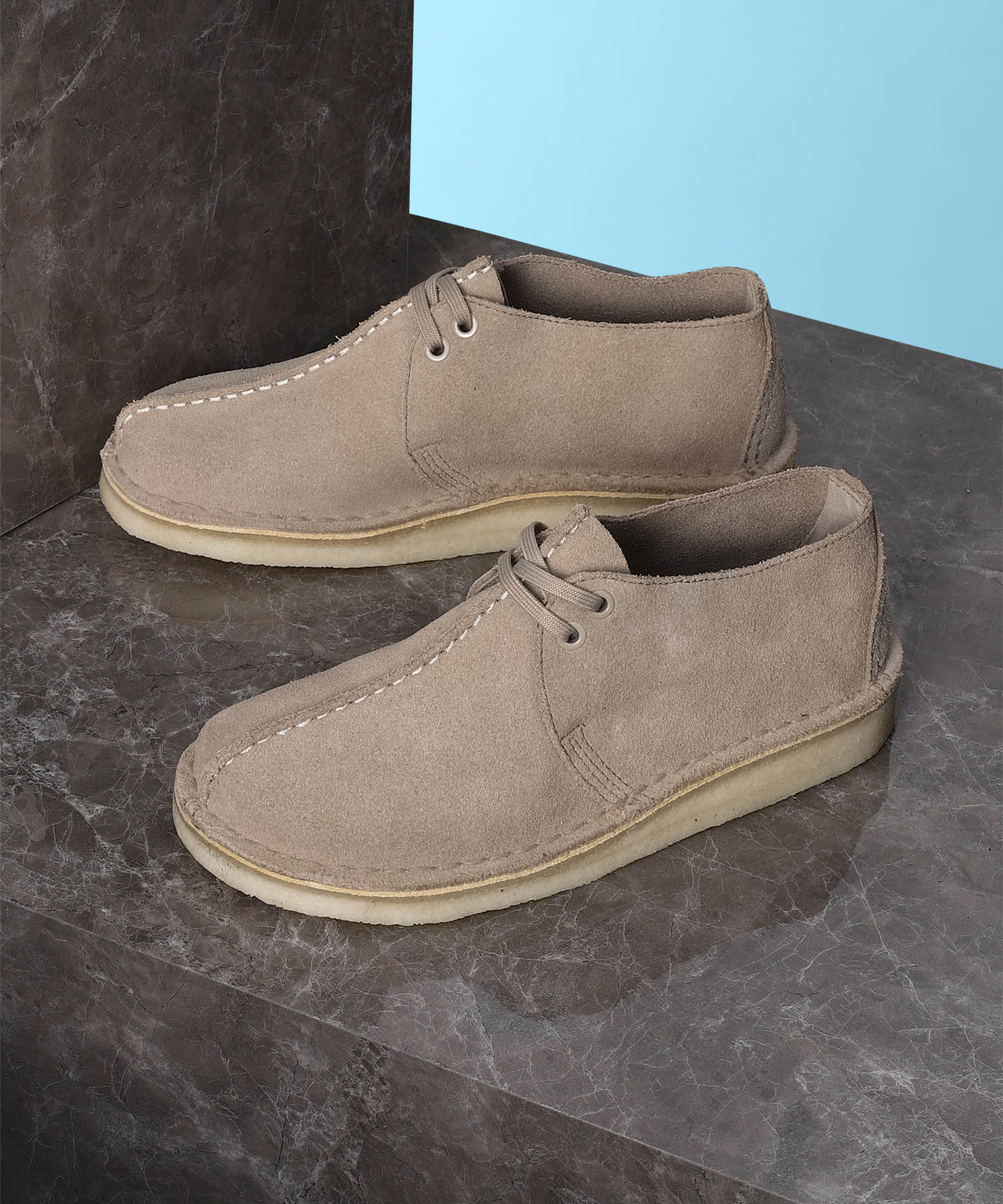 クラークス Clarks Desert Trek. Sand Suede(26164264)【クラークス デザートトレック サンドスエード】国内正規品 レディース ウィメンズ シューズ モカシン ブーツ フットウェア 靴 ミッドカット ストリート カジュアル シンプル ナチュラル 本革 ベージュ 新作 23~24.5cm