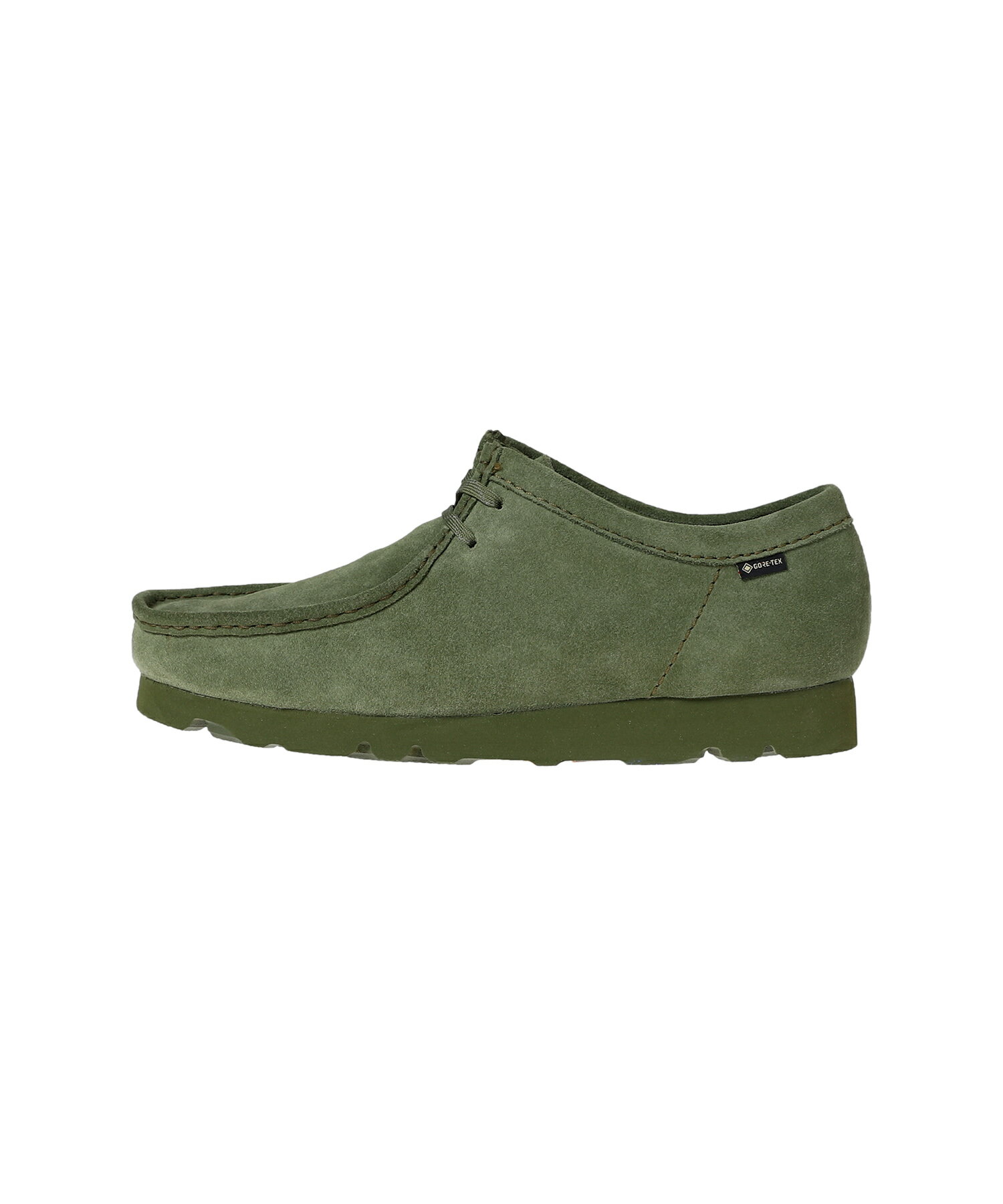 Clarks Wallabee GTX Loden Green(26174044)【クラークス ワラビー ゴアテックス ローデングリーン】国内正規品 メンズ シューズ ブーツ モカシン フットウェア 靴 ストリート カジュアル 定番アイテム GORE-TEX 全天候対応 防水 撥水 高機能 グリーン23AW 2