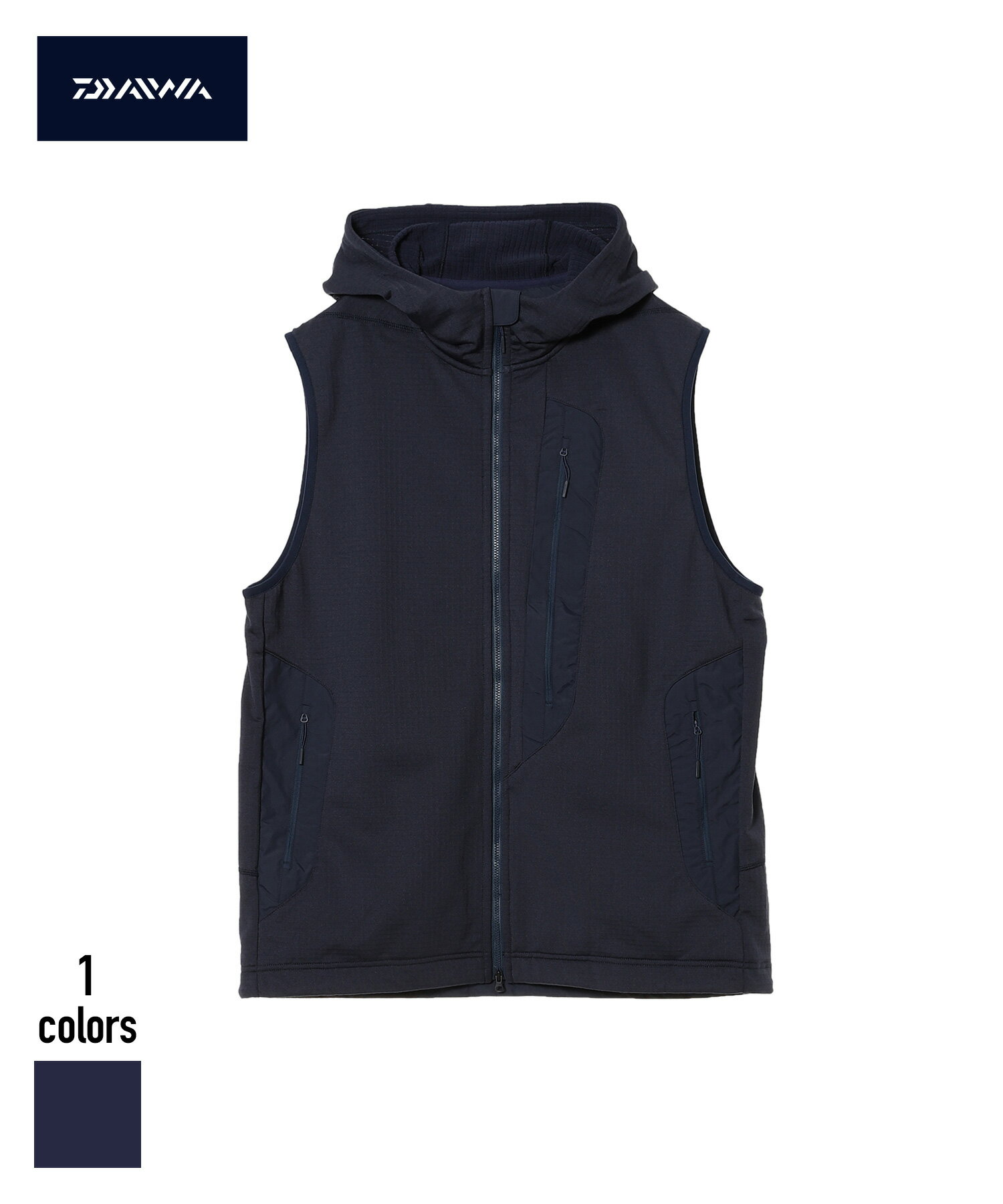 40％OFF DAIWA LIFE STYLE FLEECE VEST(DV-128-5023WEX)【ダイワライフスタイル フリースベスト】正規取扱品 メンズ トップス ベスト インナー シンプル カジュアル ストリート アウトドア スポーツ ミリタリーテイスト 人気ブランド ネイビー 23FW AW 秋冬