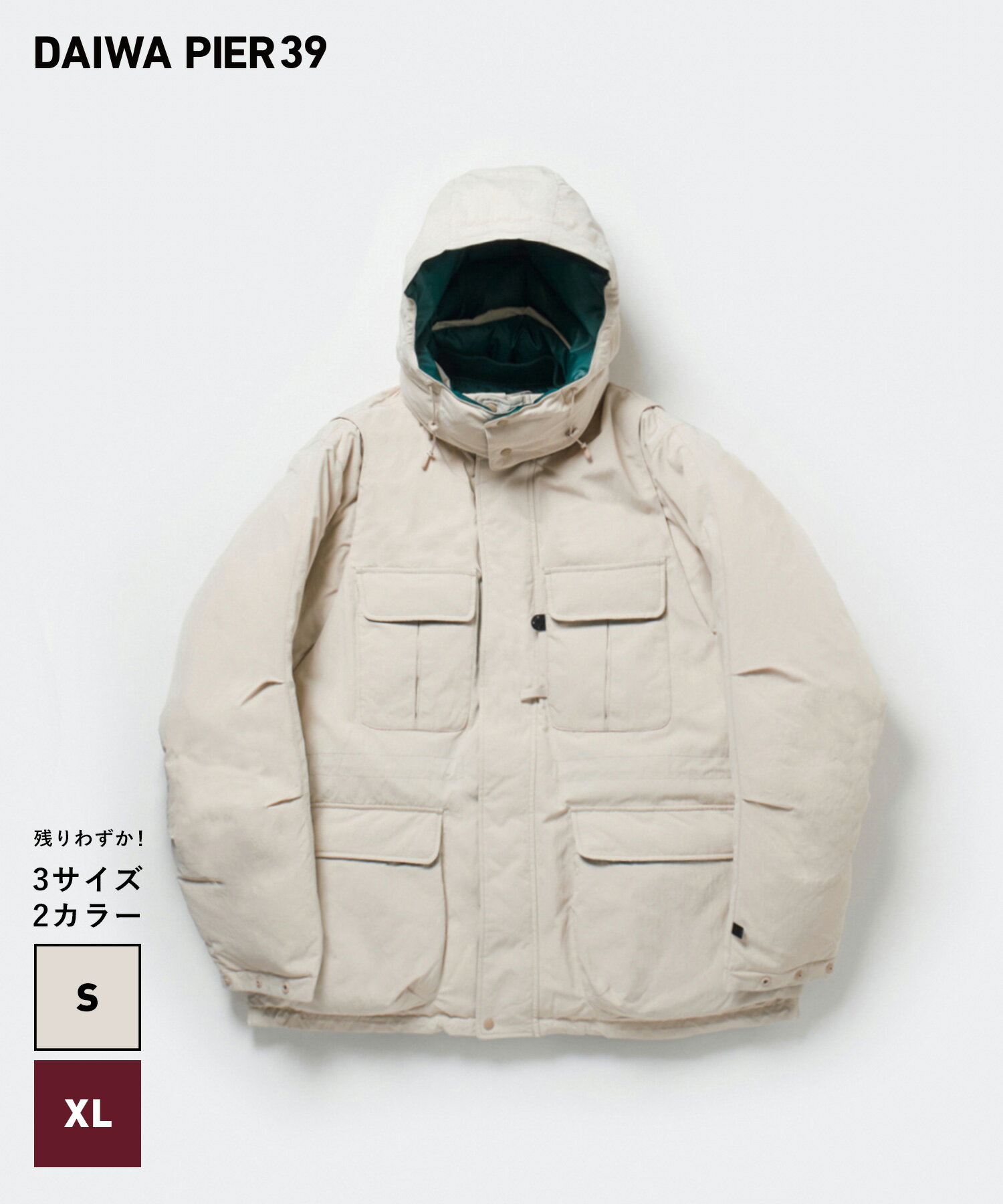 DAIWA PIER39 TECH TRANSFORM MOUNTAIN DOWN JACKET(BW-25023W)【ダイワピア39 テック トランスフォーム マウンテンダウンジャケット】国内正規品 メンズ アウター ストリート カジュアル 23AW 23FW