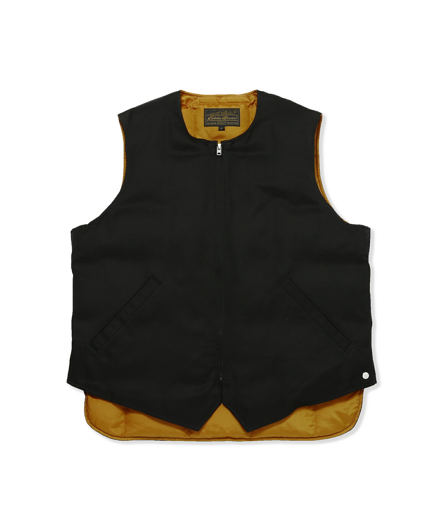 Eddie Bauer Black Tag Collection Blizzard Proof Vest(EB0102-M1006)【エディーバウアー ブラックタグコレクション ブリザードプルーフベスト】国内正規品 メンズ アウター ジャケット ストリート カジュアル シンプル コットン シルク ブラック M/L/XL
