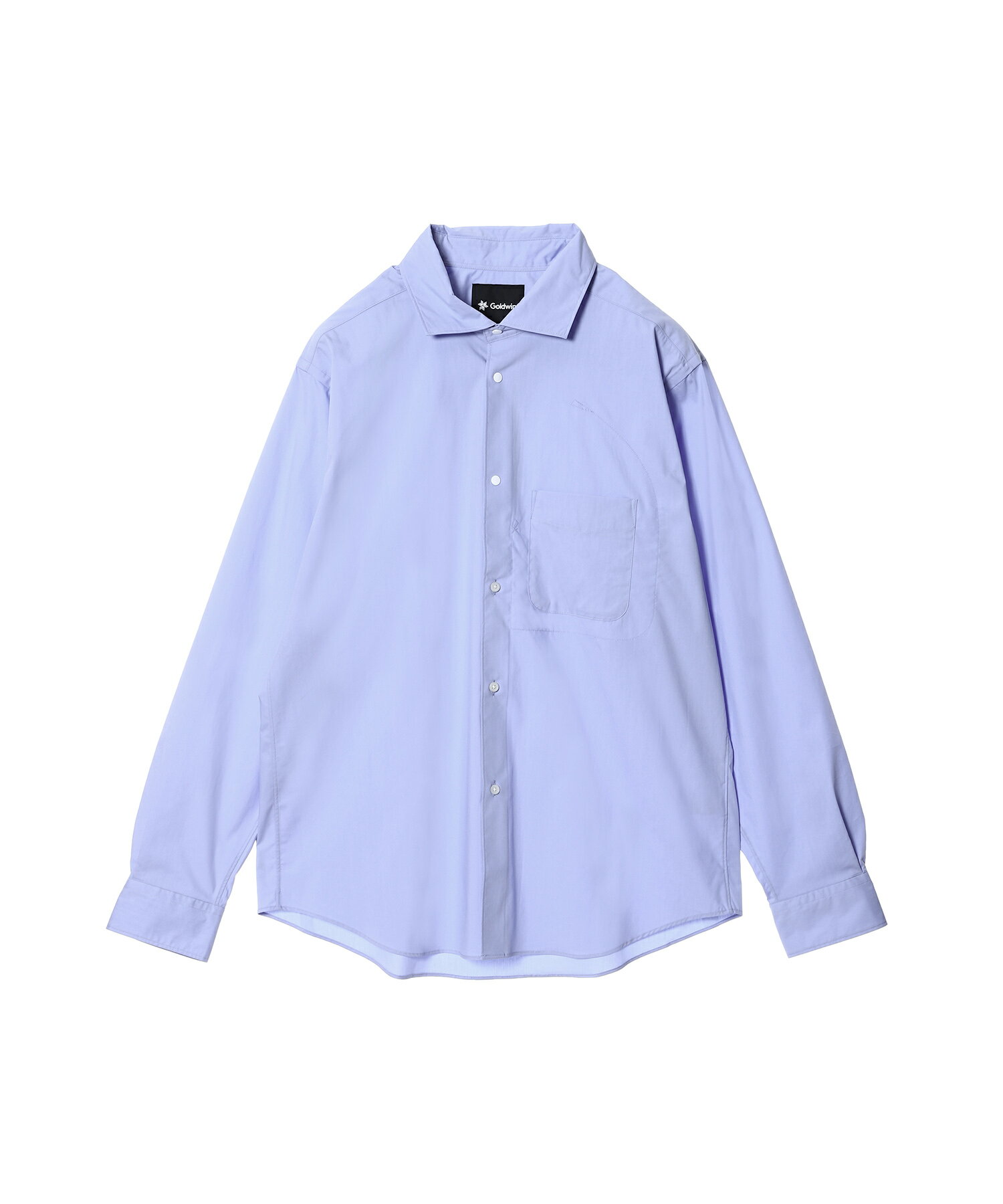 GOLDWIN Comfortable Shirt(GL54138)【ゴールドウィン コンフォータブルシャツ】正規品 メンズ トップス シャツ 長袖 ロングスリーブ カジュアル シンプル ストリート ナチュラル コットン ポリエステル ホワイト ブルー 春夏