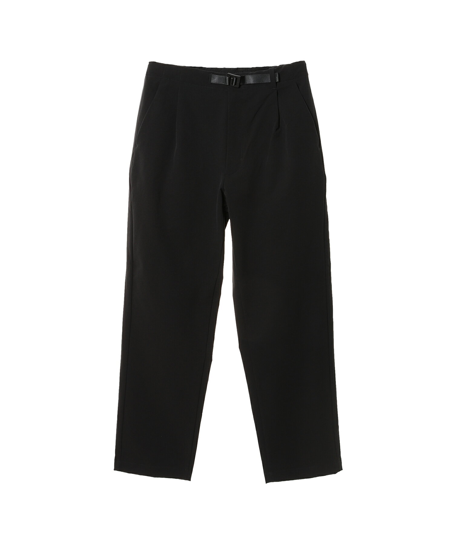 GOLDWIN One Tuck Tapered Stretch Pants(GL74198)正規品 メンズ ボトムス カジュアル シンプル スポーティー ストリート ナチュラル ストレッチ性 ワンタック ポリエステル ブラック グレー