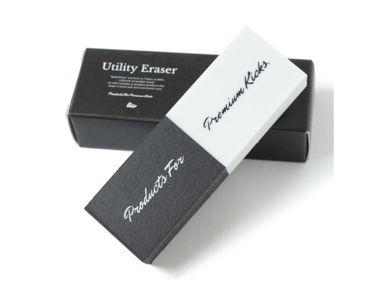 KicksWrap Utility Eraser(KW-021)【キックスラップ ユーティリティイレイサー】シューケア スニーカーケア 汚れ落とし 革用消しゴム 靴用消しゴム シューイレイザー シュークリーナー 綺麗好き ギフトラッピングOK