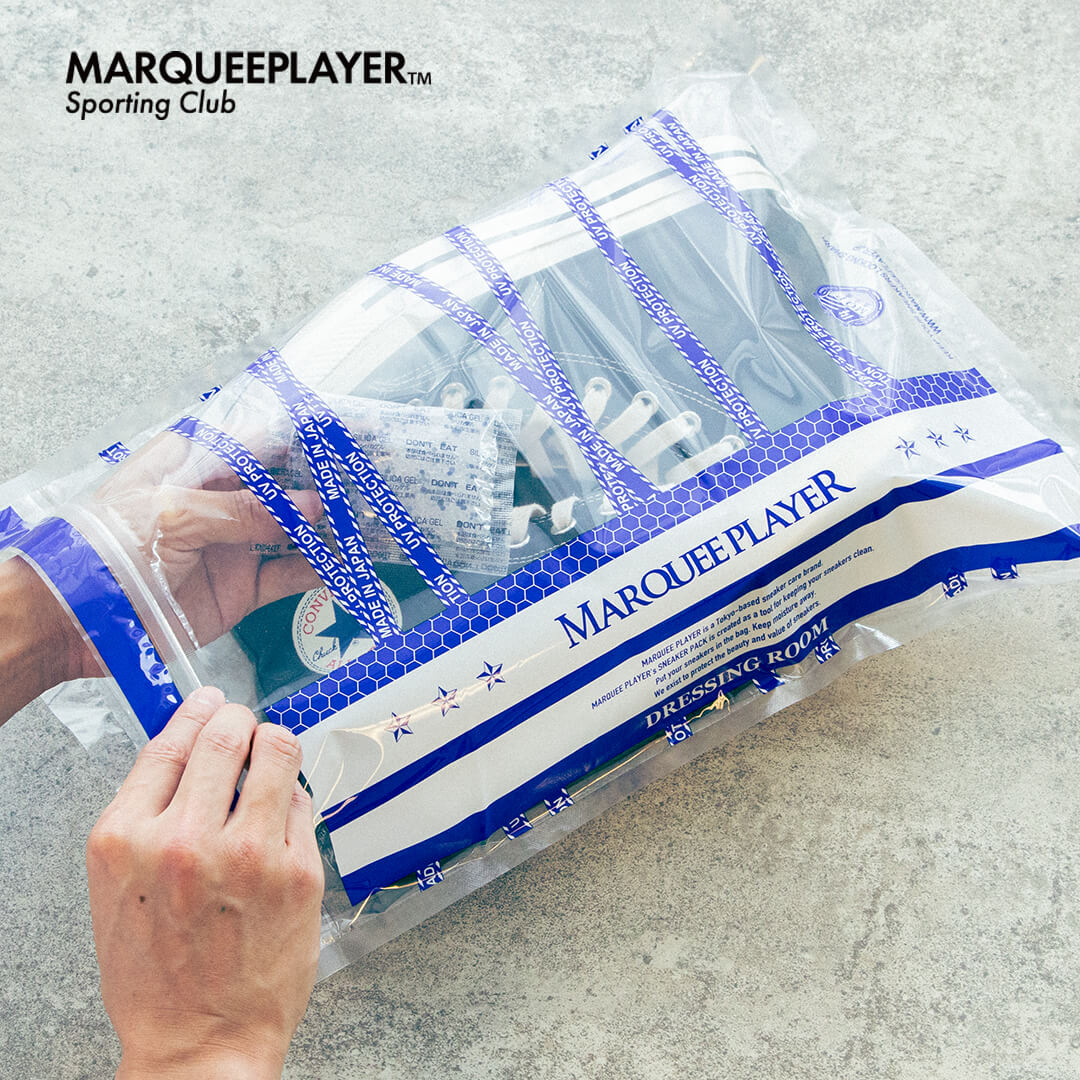 MARQUEE PLAYER SNEAKER PACK DRESSING ROOM(MP007)シューケア スニーカーケア 保管用パック 日本製 保存 UVカット 紫外線 日焼け ギフトラッピングOK