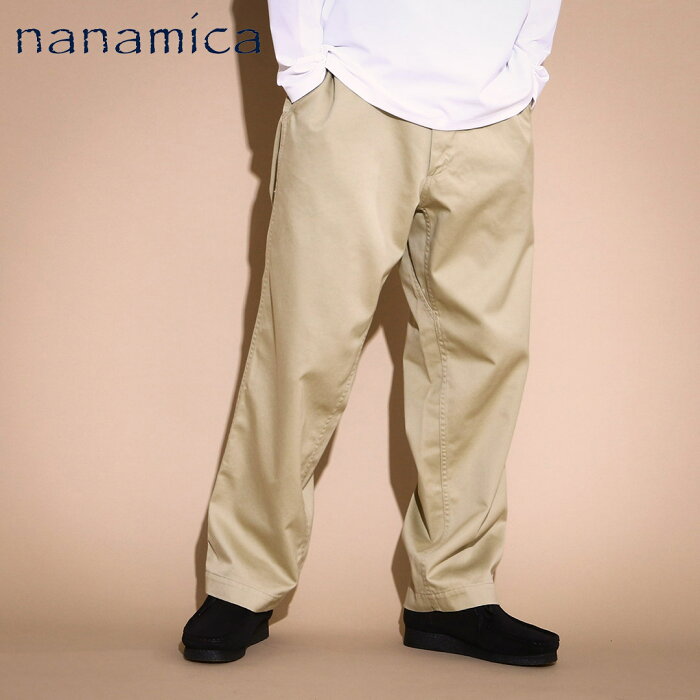 nanamica Wide Chino Pants(SUCF913)【ナナミカ ワイドチノパンツ】正規品 新作 22FW 22AW メンズ ボトムス シンプル トレンドアイテム 秋冬 オールシーズン カジュアル ストリート 30~34INCH 人気ブランド