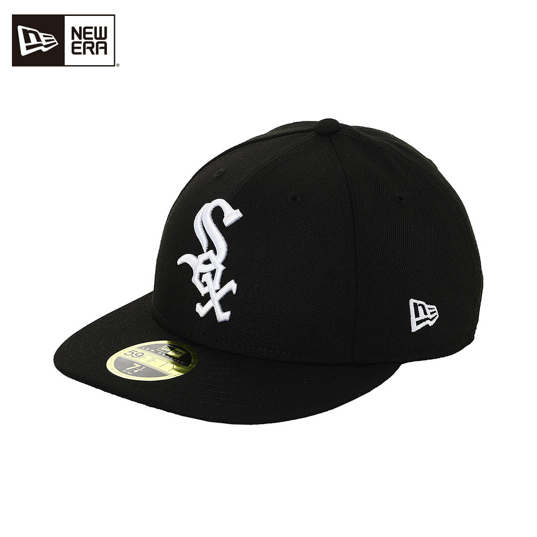 NEW ERA LP59FIFTY AC Chicago White Sox GM(11449301)国内正規品 ヘッドウェア キャップ ベースボール 帽子 ロゴ シンプル カジュアル ストリート スポーティー 野球 ブラック 71/8~71/4