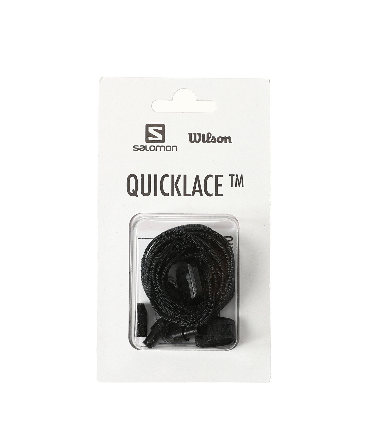 Salomon QUICKLACEKIT(L47379700)【サロモン クイックレースキッド】国内正規品 グッズ アクセサリー 靴ひも シューレース スニーカー用品 フットウェア シューズ プレゼント ギフト オールシーズン 簡単調節 ブラック 24SS 新作