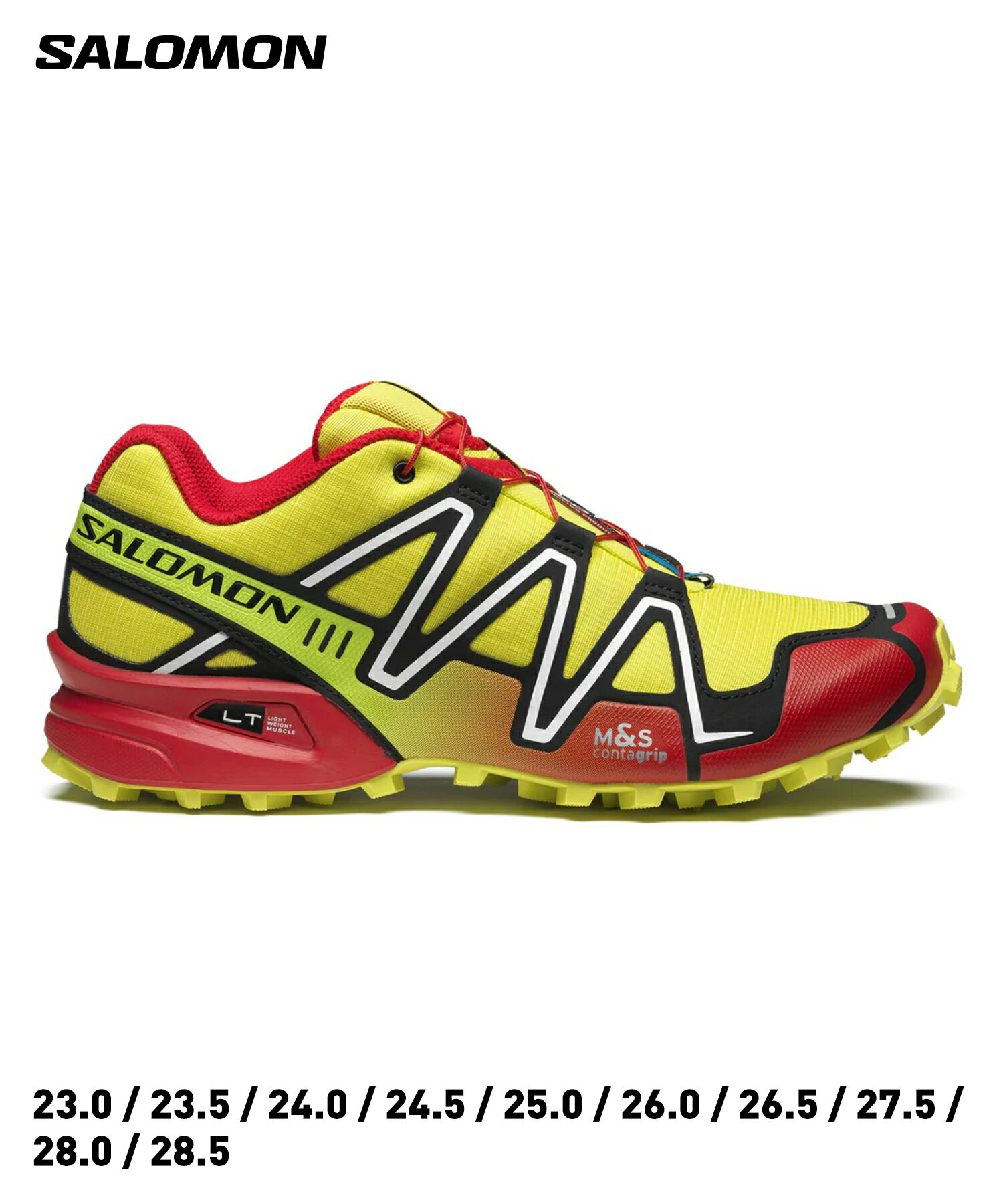 Salomon SPEED CROSS 3 UNISEX(L47493600)【サロモン スピードクロス3】国内正規品 ユニセックス シューズ スニーカー 靴 フットウェア カジュアル シンプル スポーティー ジョギング ランニング アウトドア ローカット オールシーズン イエロー 23~29cm