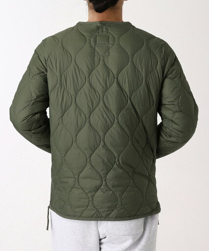 TAION MILITARY V NECK W-ZIP DOWN JKT BLAC(TAION-101ALSZML-1)【タイオン ミリタリーVネックWジップダウンジェケット】国内正規品 メンズ アウター インナージャケット ストリート 防寒 アウトドア ブラック ネイビー オリーブ 秋冬 24AW 新作